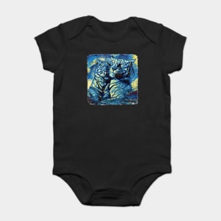 Tigers Van Gogh Style Baby Bodysuit